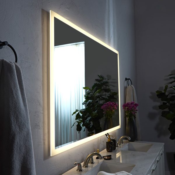 Oxygen Starlight 3-0604-15 Lighted LED Mirror 48 Inch x 48 Inch Square  - Black - Image 11