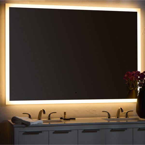 Oxygen Starlight 3-0604-15 Lighted LED Mirror 48 Inch x 48 Inch Square  - Black - Image 10