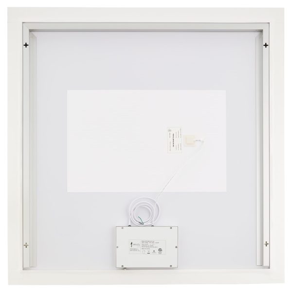 Oxygen Starlight 3-0604-15 Lighted LED Mirror 48 Inch x 48 Inch Square  - Black - Image 5