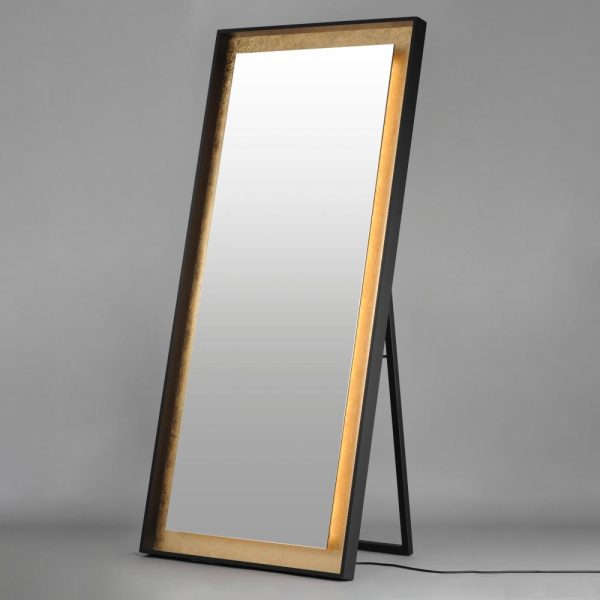 ET2 FLOATING E42046-GLBK LED Mirror - Gold Leaf Black - Image 2