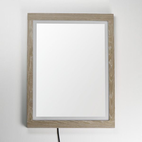 ET2 SAWYER E42052-OK LED Mirror - Oak - Image 2