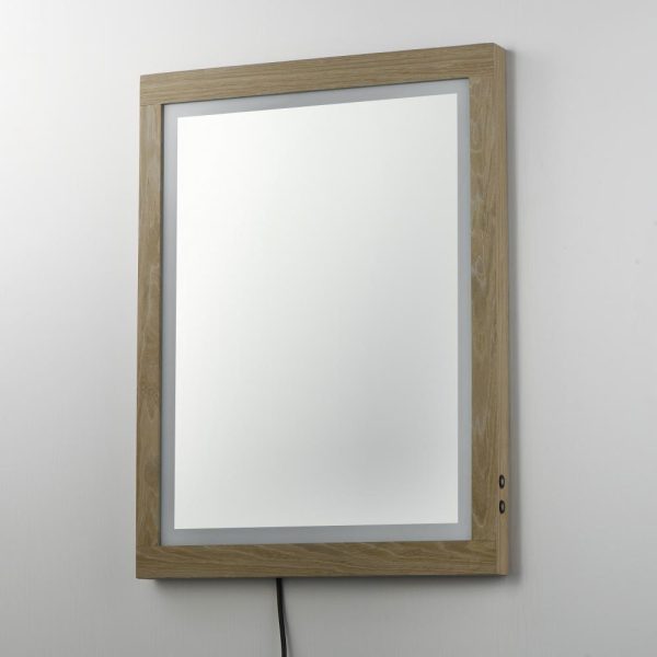 ET2 SAWYER E42052-OK LED Mirror - Oak - Image 3