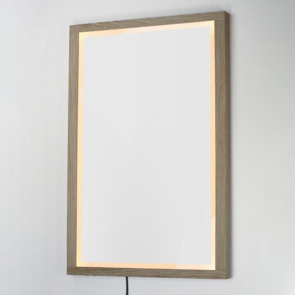 ET2 SAWYER E42054-OK LED Mirror - Oak - Image 3