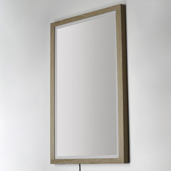 ET2 SAWYER E42054-OK LED Mirror - Oak - Image 4