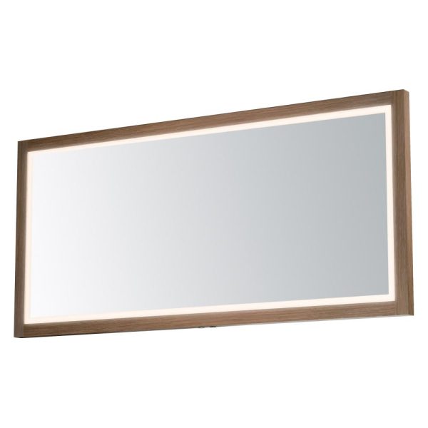 ET2 SAWYER E42057-OK LED Mirror - Oak - Image 2