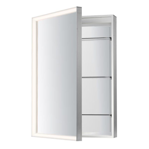 ET2 BEVEL E42065-SN LED Mirror - Satin Nickel - Image 2